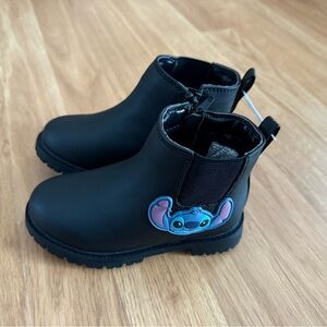 NEW Lilo and Stitch Chelsea Ankle Boots - Black - Size 8